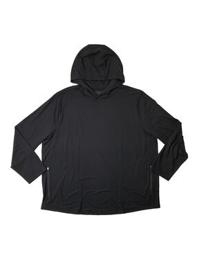 Fresh Clean Threads Hoodie Mens 2XL Black Tech Pullover Performance Lightweight